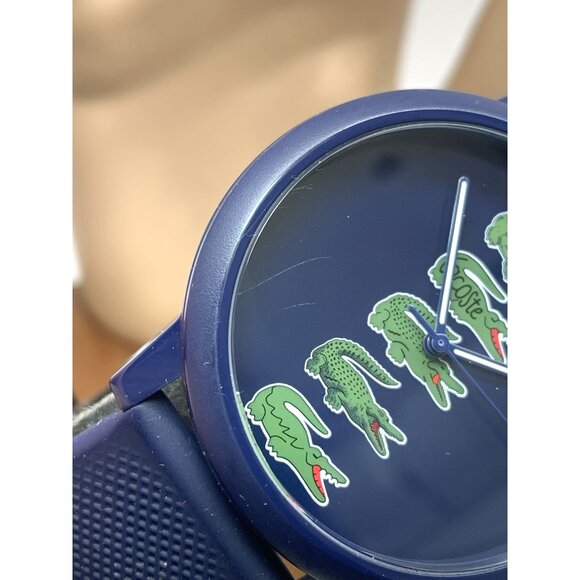 Lacoste Men's Watch 2011281 Holiday 12.12 Quartz Blue Dial Rubber Band 42mm - Picture 7 of 14